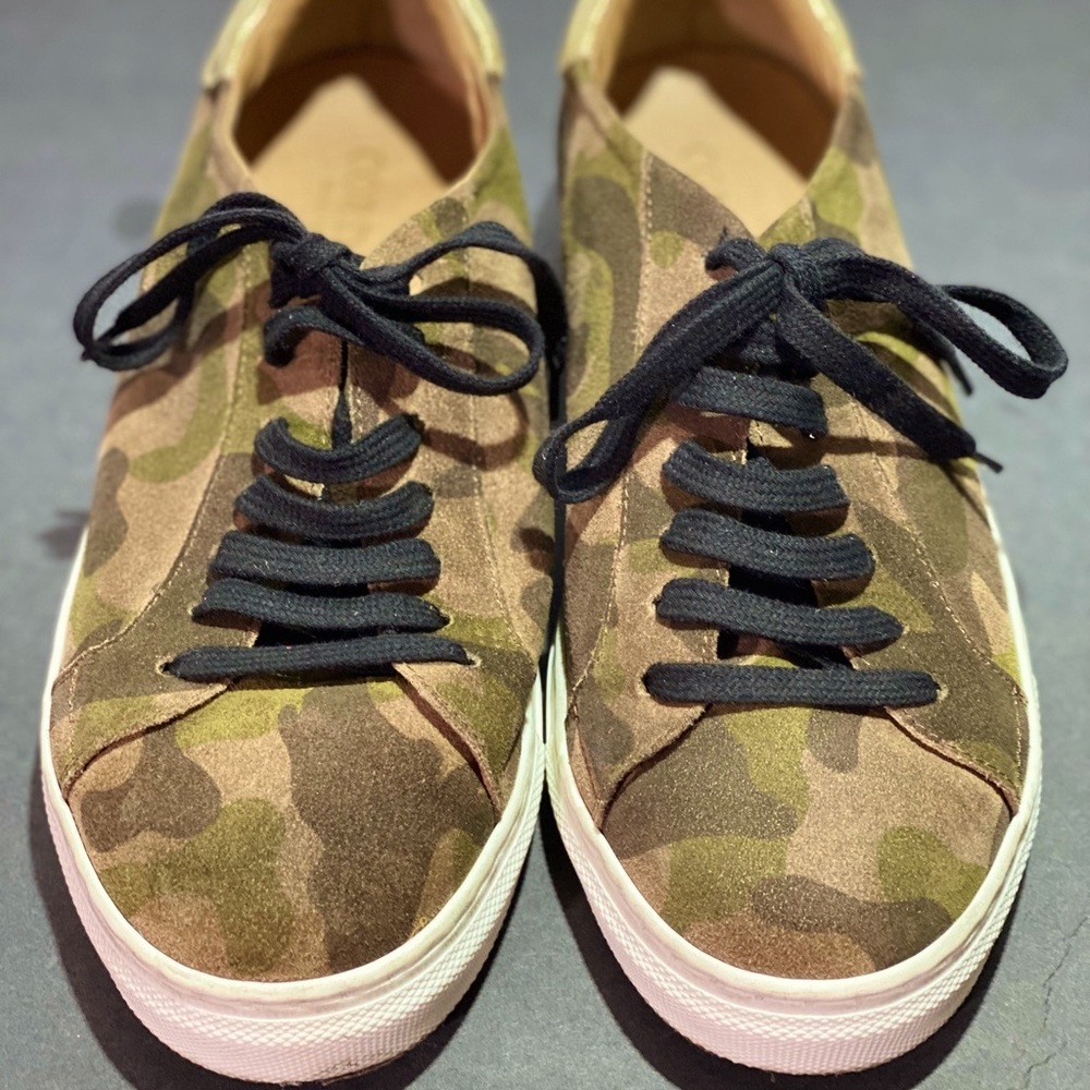 Italian Camo Leather Sneakers